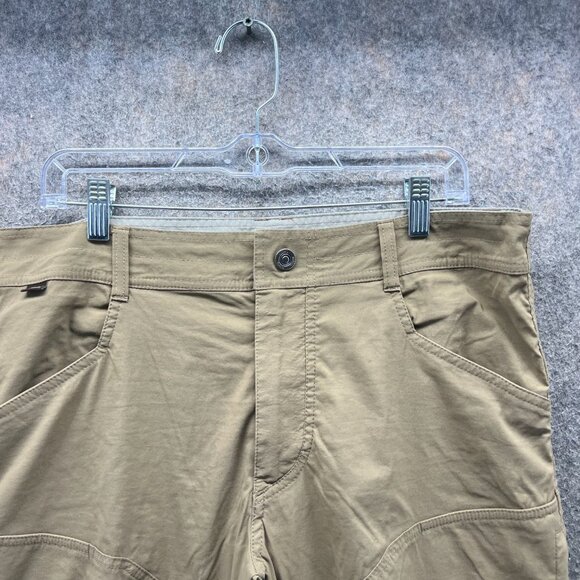 Kuhl Konfidant Air Pants Mens 34x30 Khaki Chino Flat Front Performane Stretch - Picture 9 of 11